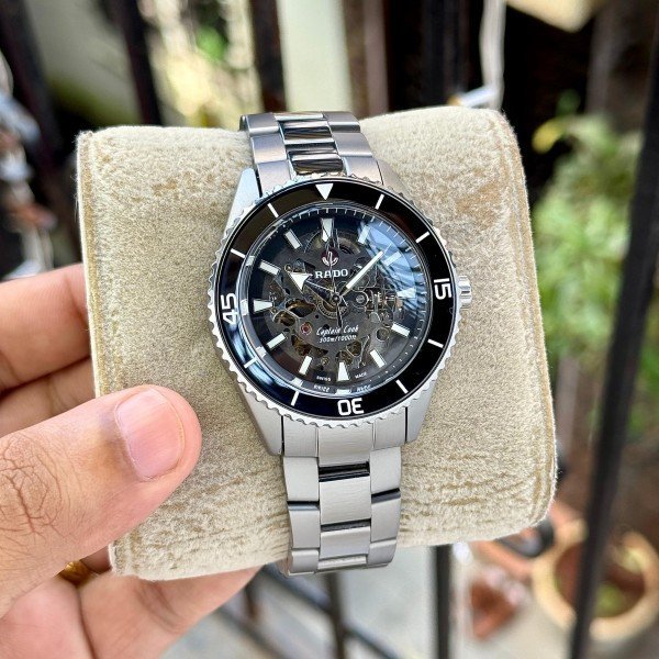 Rado Captain Cook HighTech Automatic Silver Black