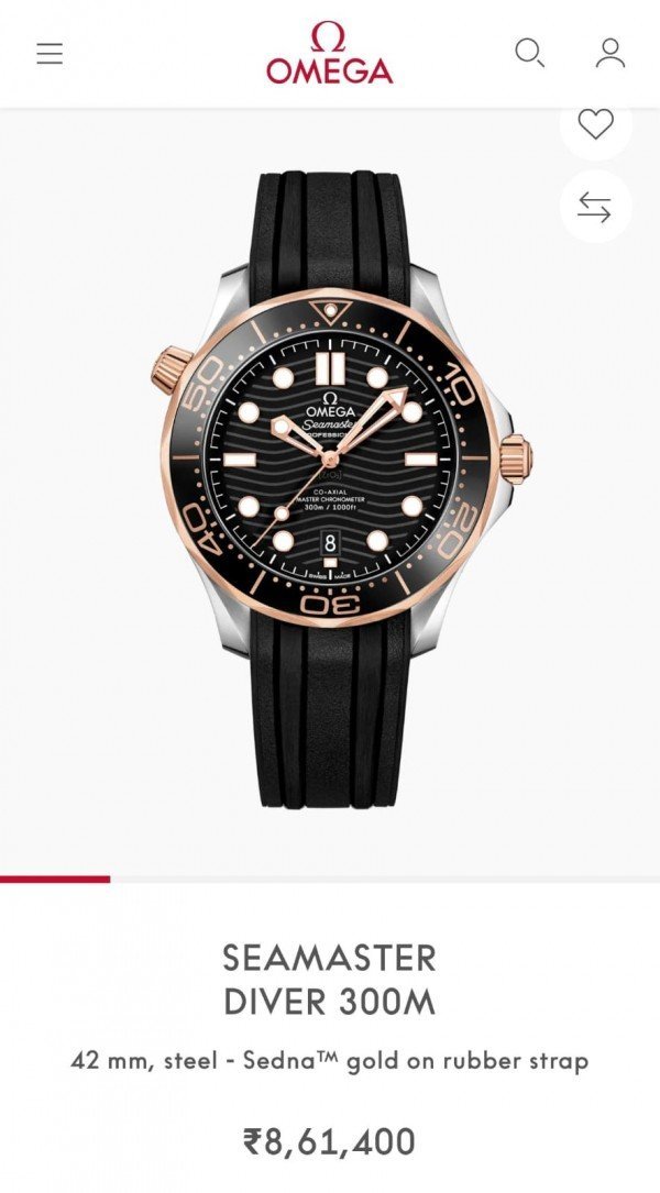 Omega Seamaster Diver 300M Automatic Black-Copper