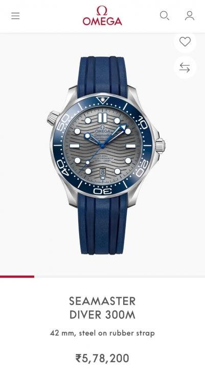 Omega Seamaster Diver 300M Automatic Blue