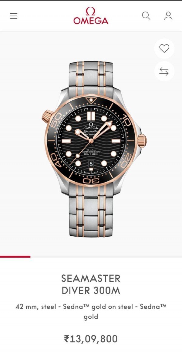 Omega Seamaster Diver 300M Automatic Black-Copper
