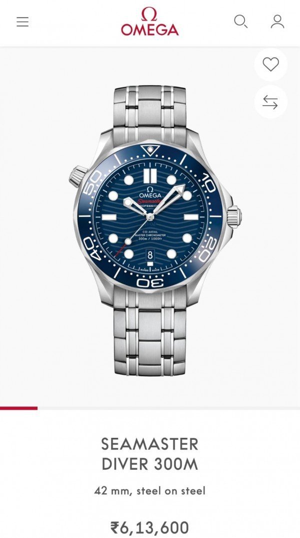 OMEGA SEA MASTER AUTOMATIC PRIMIUM WATCH